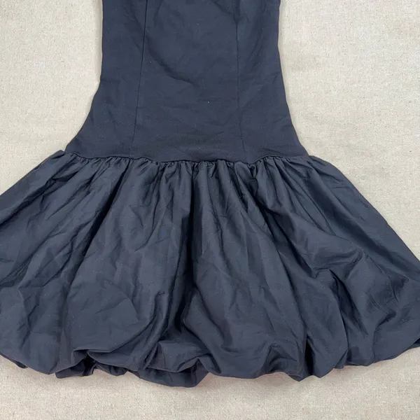 GLG Good Luck Gem Mini Dress Womens XS Black Halter Drop Waist Bubble Hem - Image 4
