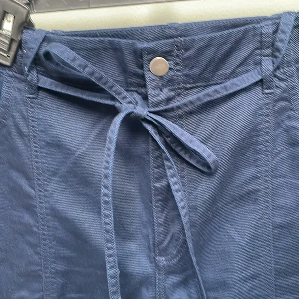 LOFT Blue Wide Leg Pants Relaxed Fit - Image 3