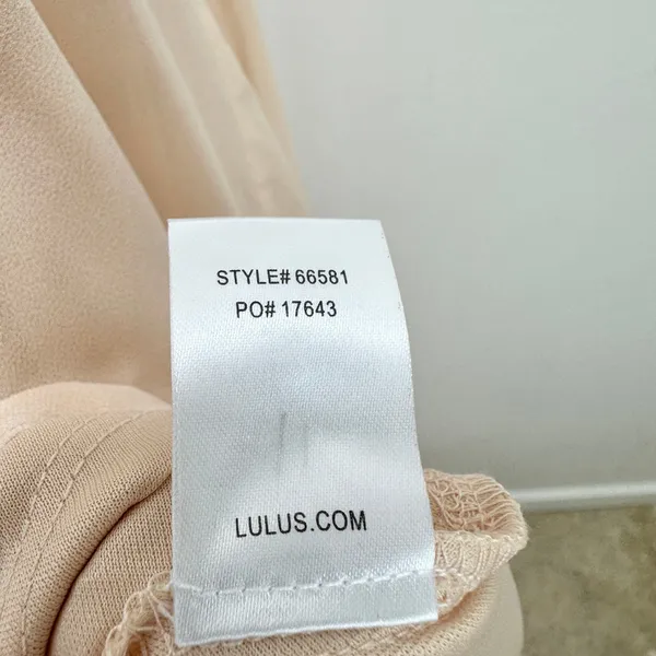 Lulus Picture Perfect Blush Lace Maxi Dress Formal Evening Bridesmaid Small NWT - Image 12