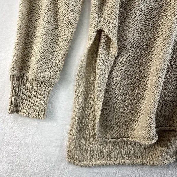 Aerie Small Knit sweater Oversized Crew‎ Neck Tunic Beige Slouchy Long Sleeve - Image 3