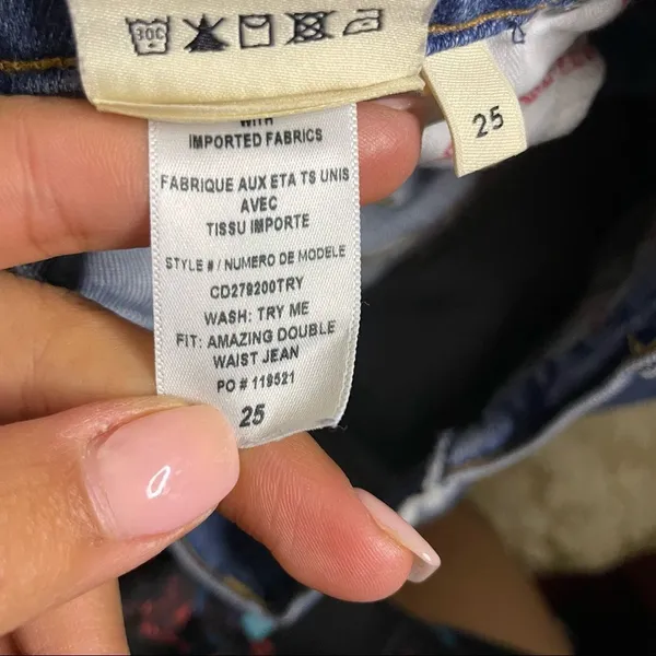 Alice + Olivia Amazing Double Waist Straight Leg Jeans in Watch Me- Size 25 - Image 8