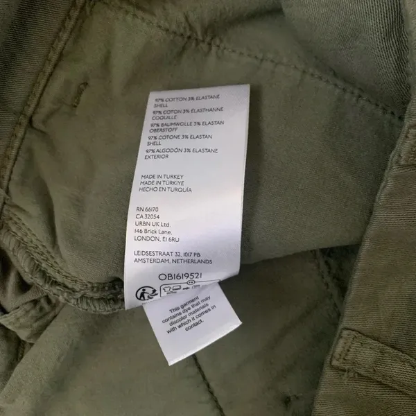 Free People Billie‎ Chino Shorts - Size 12 - Army Green - NWT - Image 10