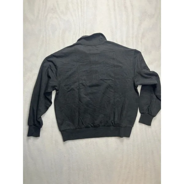 Lou‎ & Grey Signaturesoft Plush Charcoal Quarter Zip Pullover Sweatshirt XS - Image 10