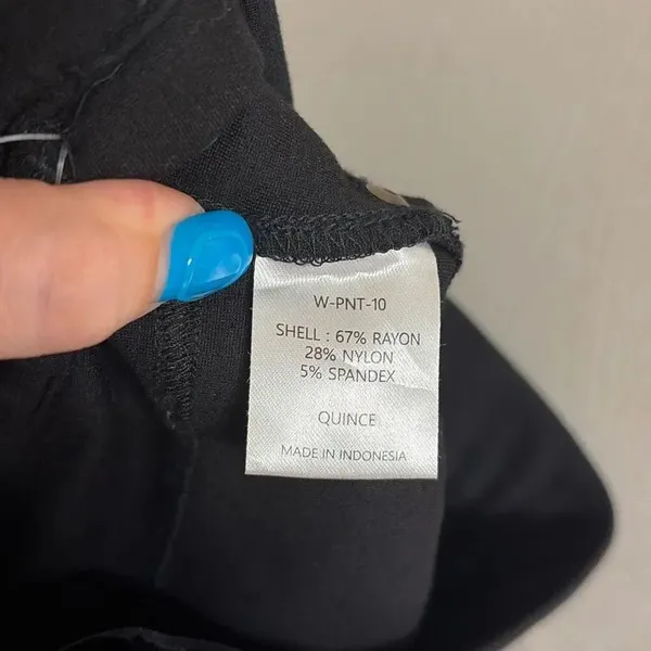 ✨Quince Ultra-Stretch Skinny Black Sz Small Pants✨ - Image 8