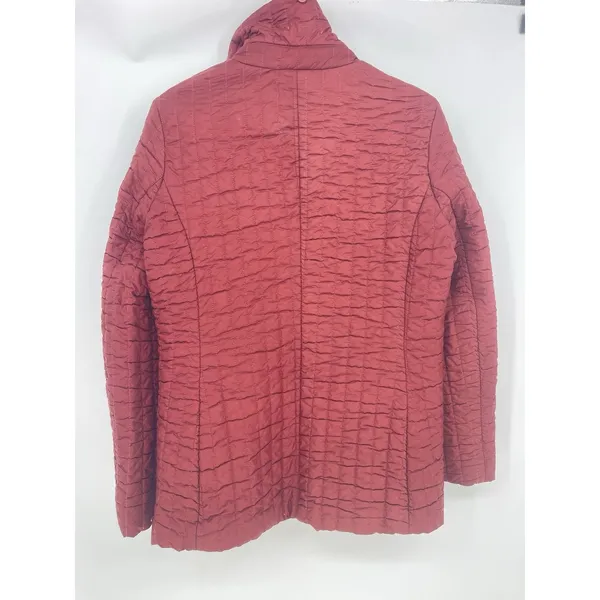 Cole Haan Country Thermal Insulation Burgundy Quilted Coat Jacket‎ Size L - Image 4