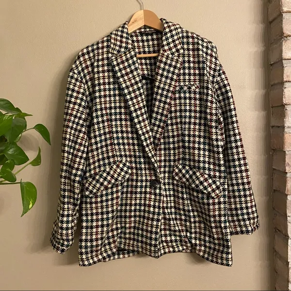 ZARA TRF Houndstooth Jacket‎ - Image 2