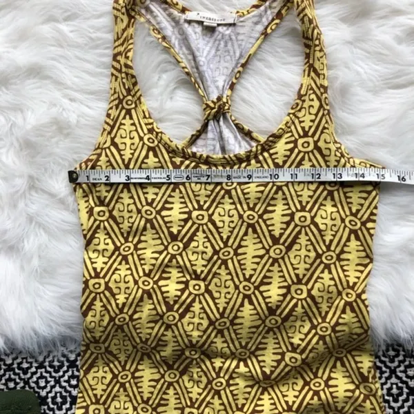 Forever 21 Yellow Brown Racerback Tribal Top - Image 4