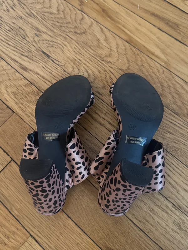 Polka dot sandal heels Pink Size 6.5 - Image 3