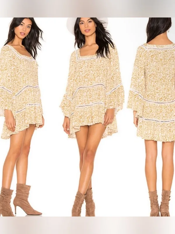NWT Free People Talk About It Tunic Ivory Combo Extra Small - Image 4