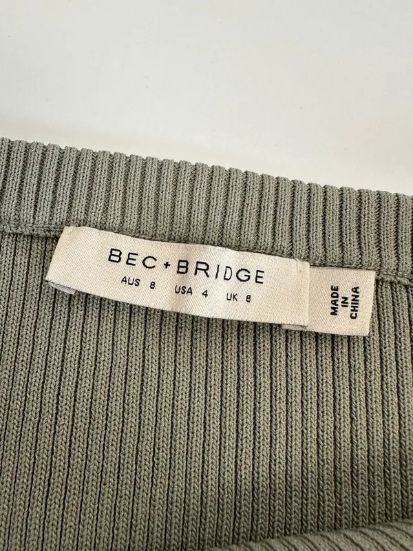 Bec and Bridge Versailles Knit Split Midi Skirt - Image 11