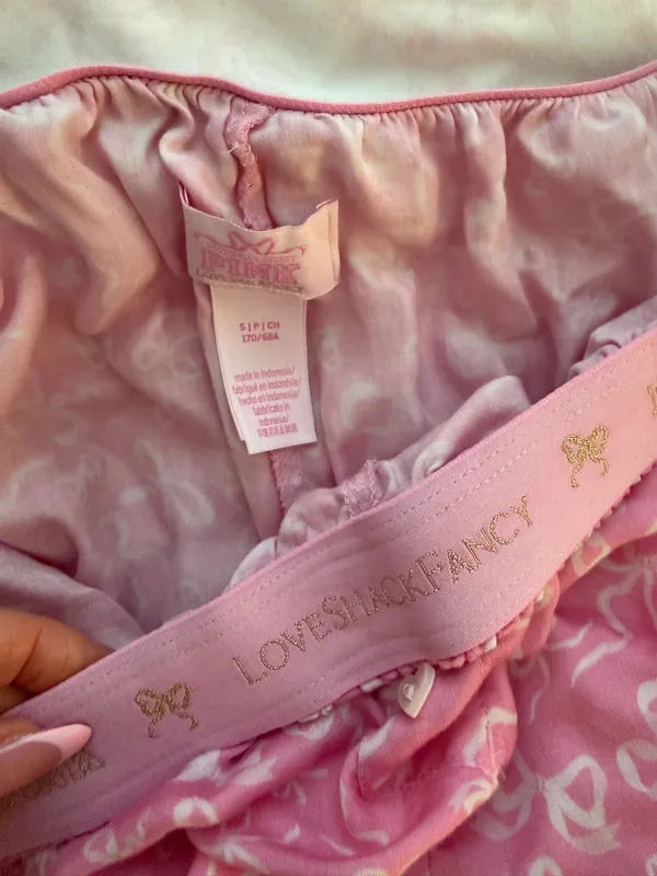 Pink LoveShack Fancy Sleep Shorts - Image 4