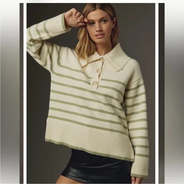 Anthropologie‎ Maeve Henley Pullover Sweater size M - Image 4