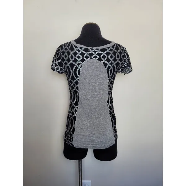 Angels & Diamonds Graphic T-Shirt Demonia Affliction Goth Emo Grunge Mesh Small - Image 12