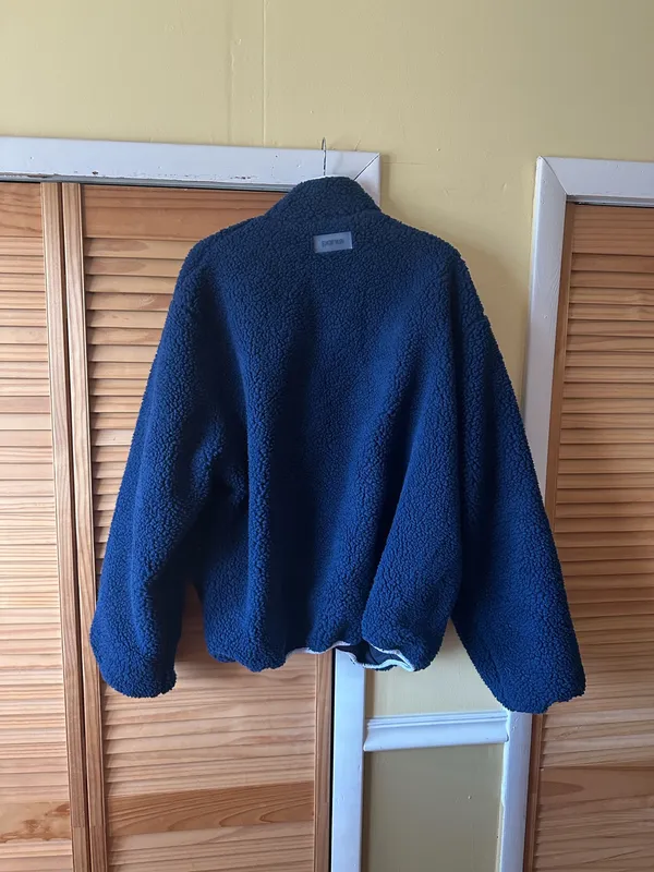 Parke Navy Fleece Pullover - Image 2