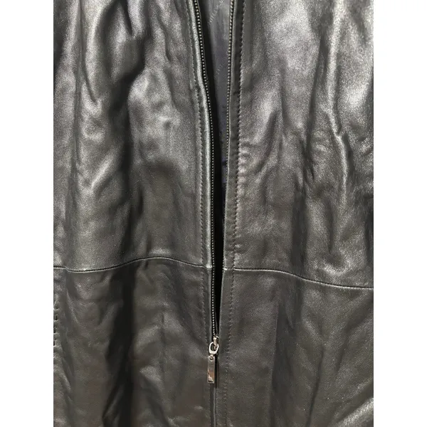 Worthington Women's Black Genuine Lambskin Leather Jacket 3X - Image 4