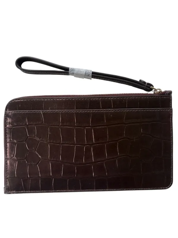 NWT Kate Spade Leather Medium Zipper Wristlet Bronze Retail $159.00 - Image 4