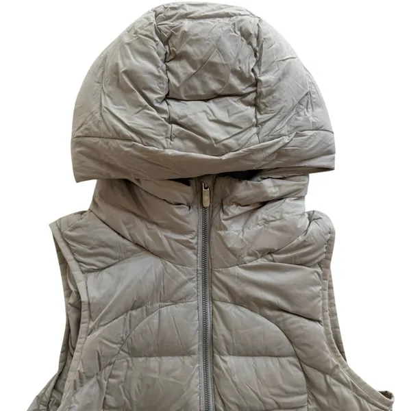 Lululemon Pack It Down Vest Chrome Grey Size 6 Goose Down Puffer Winter Ski - Image 3