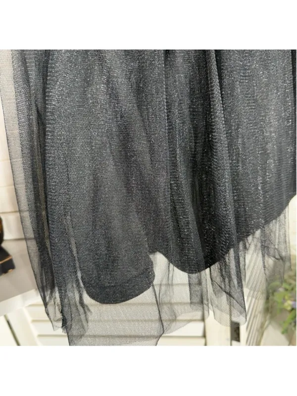 Spirit Halloween black lace mini skirt witch costume whimsigoth black swan fairy - Image 6