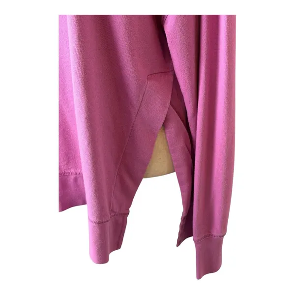 Sweaty Betty Sweatshirt Women Medium Pink Purple After Class Split‎ Hem Yoga - Image 7