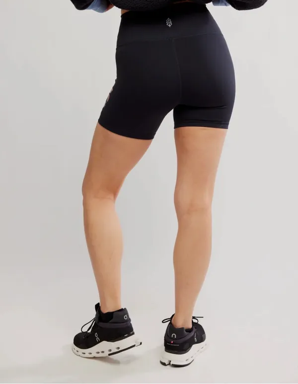 Free People Movement-Never Better Logo Biker Shorts - Image 2