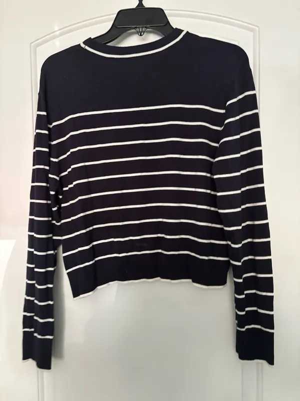 Divided Navy and white striped sweater - Image 3