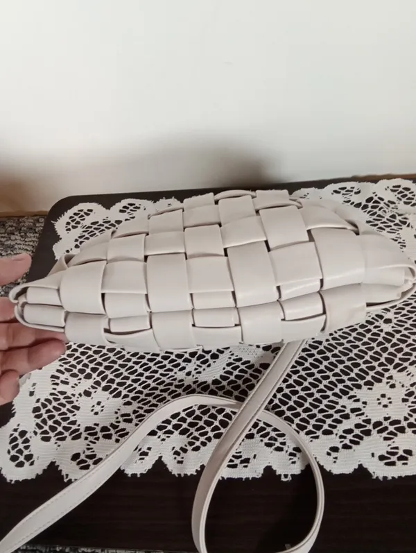 Anthropologie LindyWoven Crossbody Bag - Cream Clutch Spring Summer Womens - Image 6