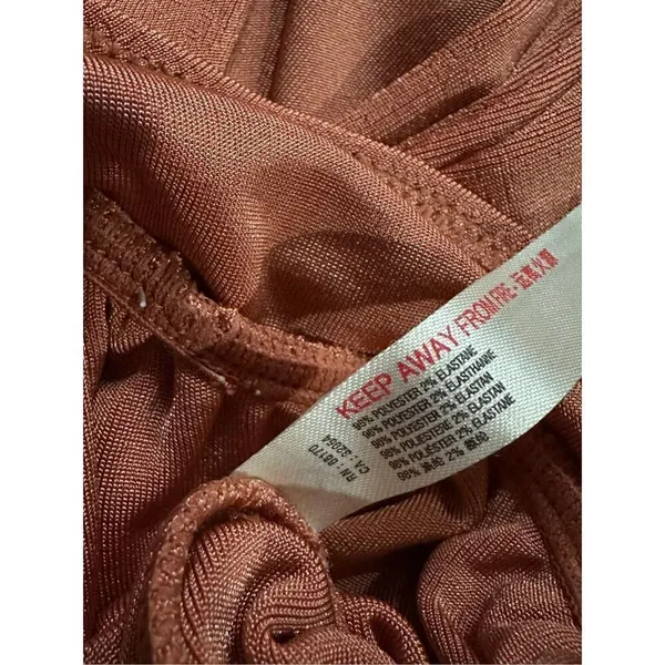 Free People Turnt‎ Long Sleeve Bodysuit in Ginger Spice Sz M - Image 9
