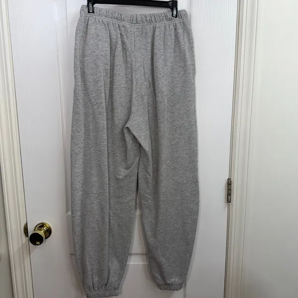 Aeropostale light gray New York high waisted‎ baggy cinched lounge sweatpants S - Image 6