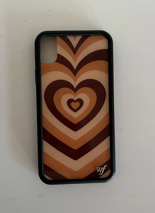 Wild Flower Latte Love iPhone XR case - Image 2