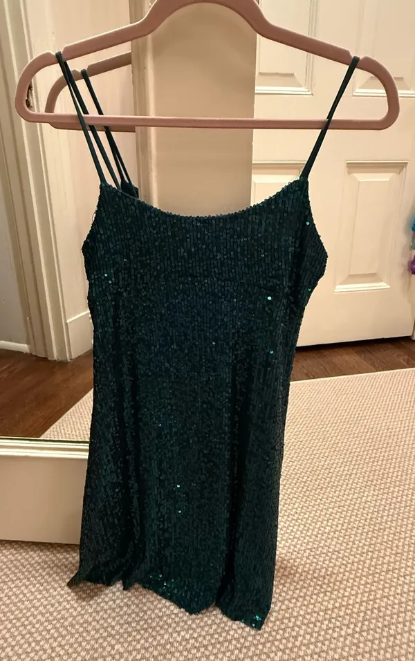 Green Sparkly Altar'd State Dress - Image 2