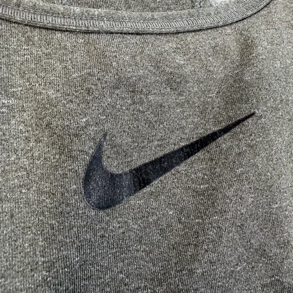 Nike Dri-Fit Racerback Sports Bra Size Small Gray Workout Gym Running - Image 2