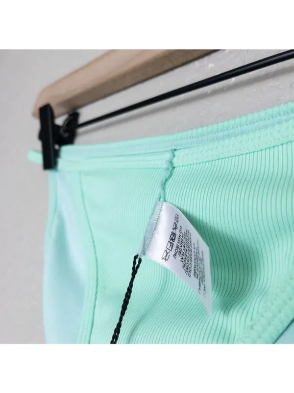 NWT Peixoto Glow Bomba Tinga Bikini Bottom XS Mint Ribbed Triangle Swimsuit - Image 7