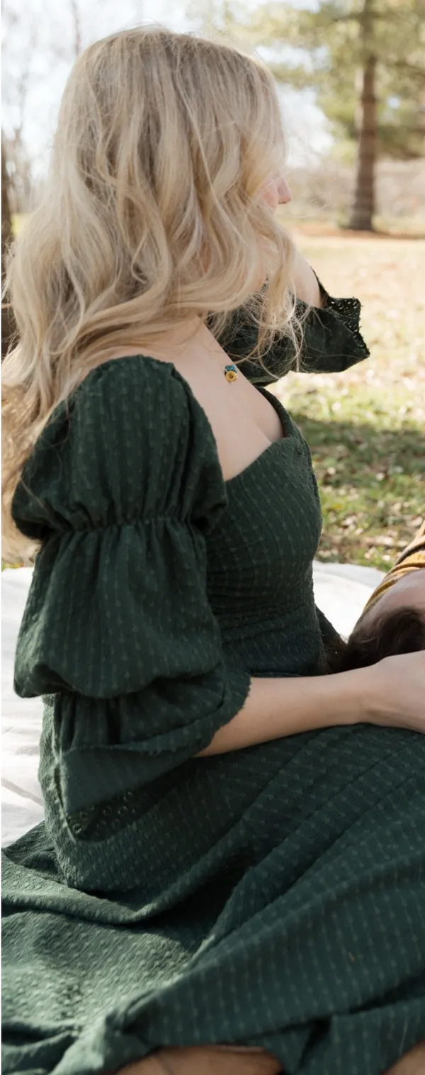 Long Sleeve maxi dress Green Size M - Image 2