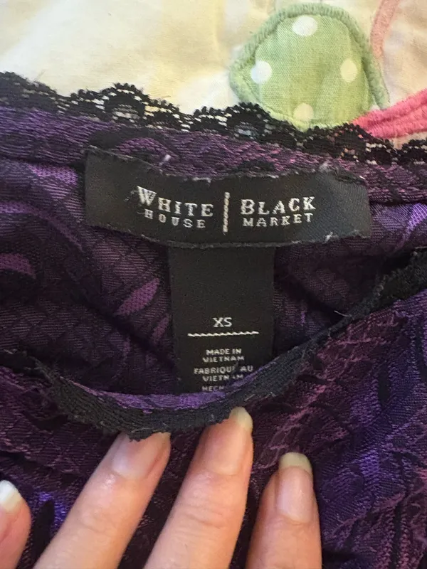 White House Black Market Purple Corset Top XS - Image 2