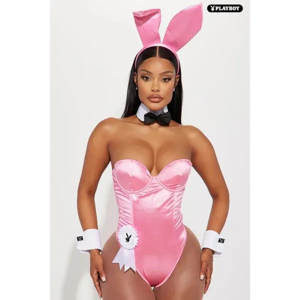 NEW Playboy Bunny Pink Elegant Bunny Costume Size XS - Image 6