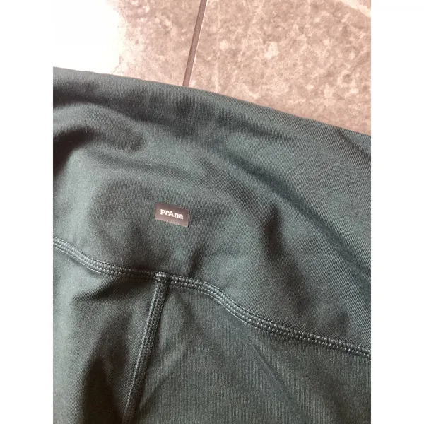 prAna Women Green High Waisted Yoga Leggings Athletic Tights Size Small - Image 3