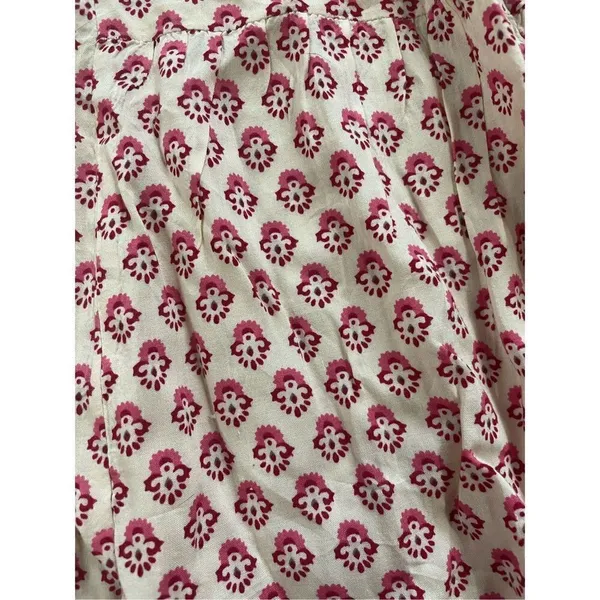 Maeve Anthropologie‎ Pink Medallion Sharkbite Hem Tunic Top Sz 0 - Image 11