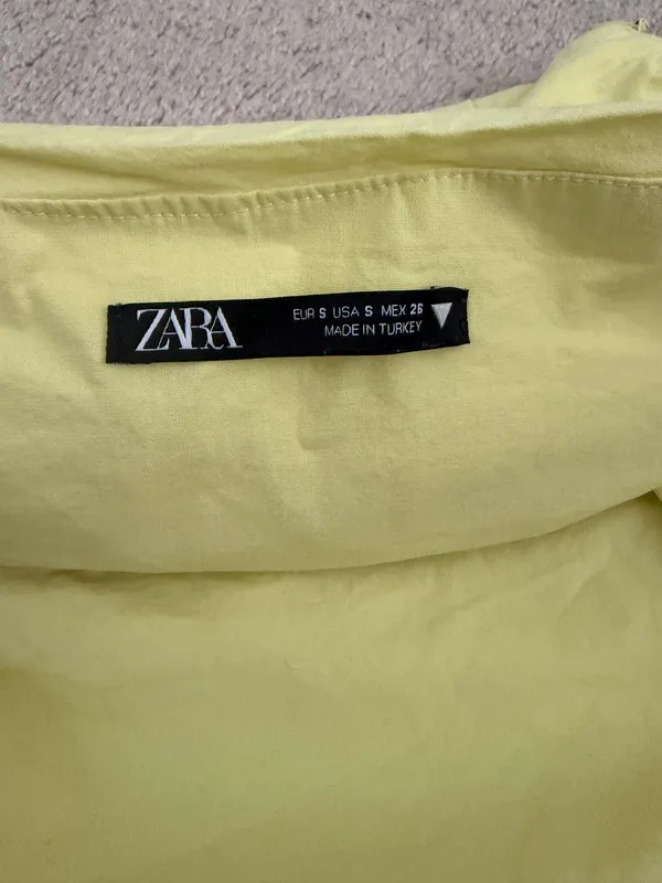 ZARA Yellow Asymmetrical Top - Image 3