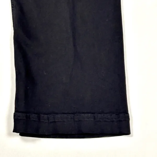 Anthropologie Maeve Jeans Women's 34 Colette Crop Wide Leg High Rise Pant Black - Image 11