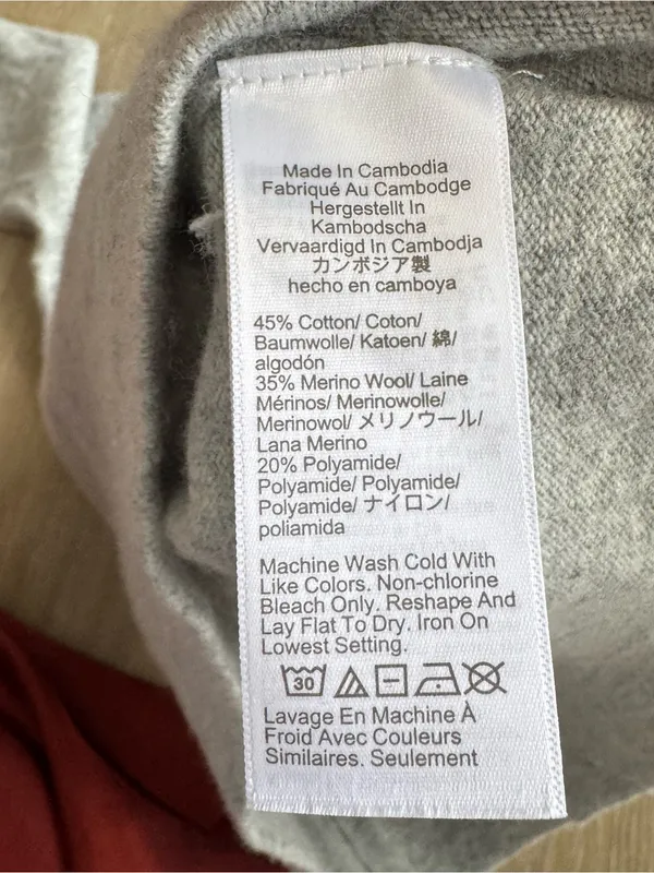 J.Crew Soft Heather Gray Cotton Wool Crewneck Sweater - Image 4