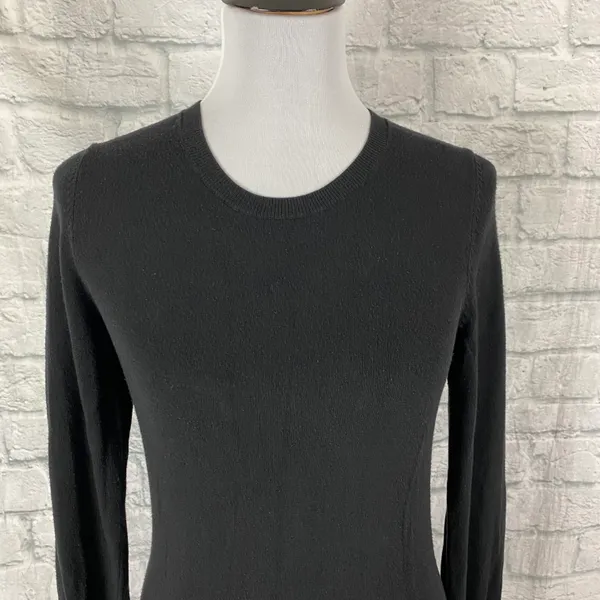 women M Crewneck Longsleeve classic sweater black - Image 3