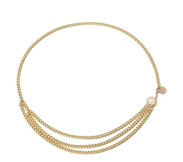 Pendant Multilayer Waist Chain / Belt (Gold Tone) - Image 4