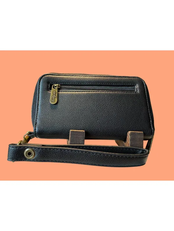 Thirty-One Black Wristlet Wallet with Zip Pocket - Image 2