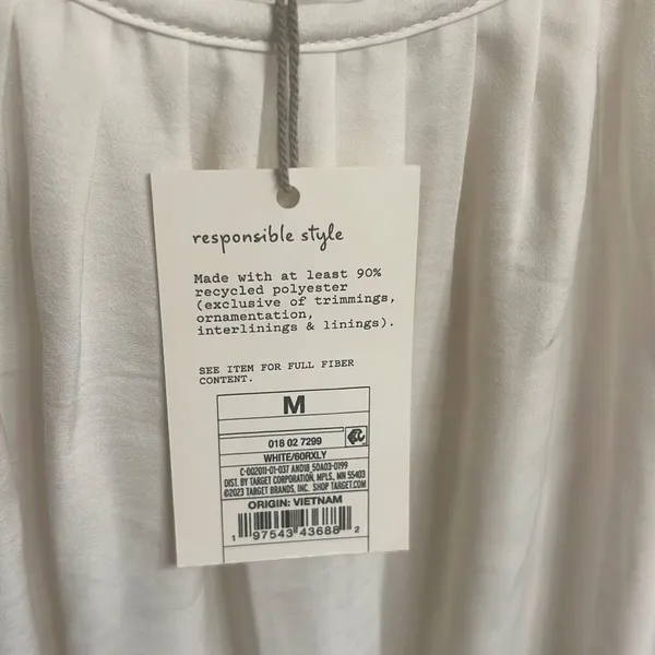 ✨A New Day Women's Balloon Long Sleeve Femme Popover Cream Sz Medium Shirt✨ - Image 8