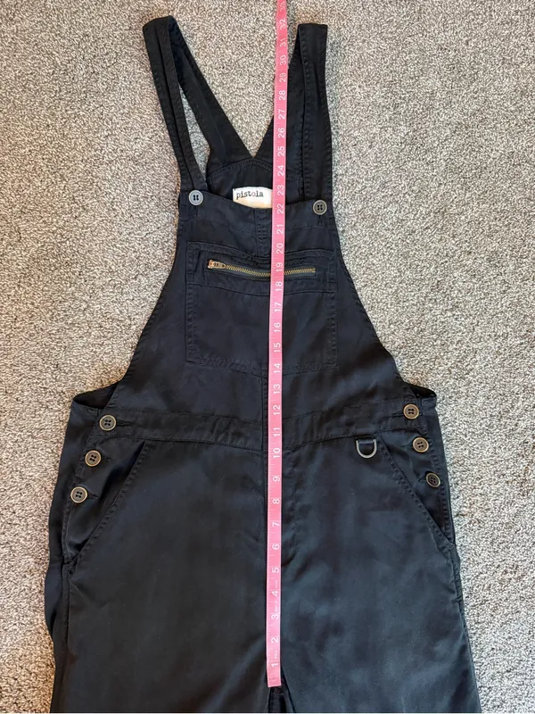 Pistola Black Casual Utility Overalls Size Small - Image 6