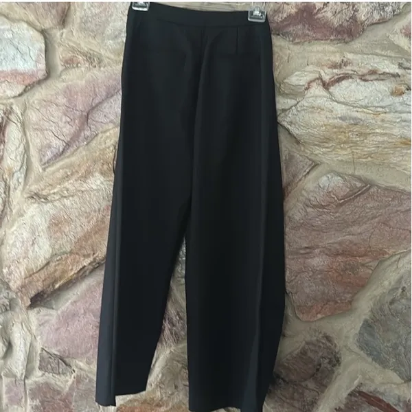 Commense Solid Asymmetrical Straight Leg Pants Set size small Black - Image 9