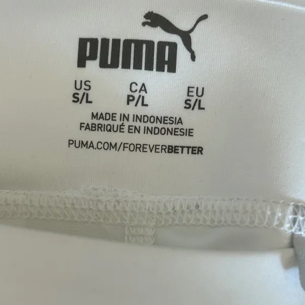 Puma Womens White Athletic Skort Tennis‎ Golf Skirt Mesh Trim Small - Image 6