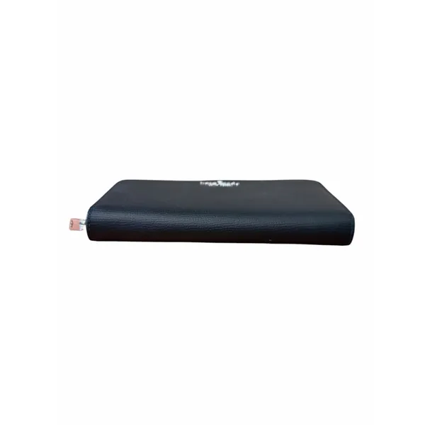 Kate Spade Leila Large Continental Wallet Black Pebbled Leather Zip Around - Image 6