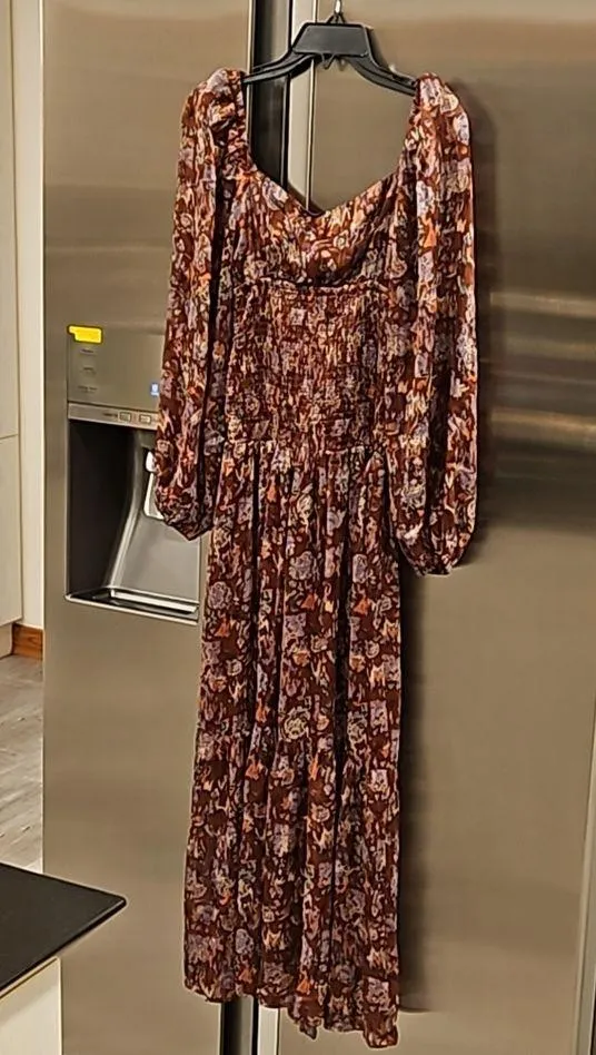 💕ASTR💕 Arlette Floral Sweetheart Long Sleeve Maxi Dress Floral Print Small NWT - Image 12