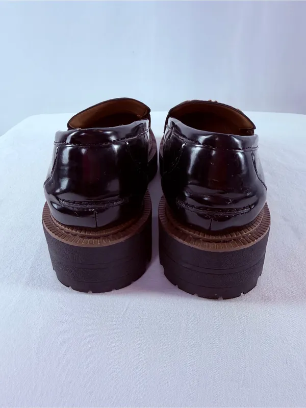 Sam‎ Edelman Laurs Platform Lug Sole Horsebit Loafer in Black Size 7.5 - Image 7